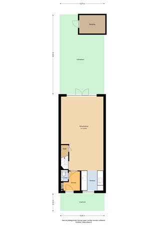 Floorplan - Polkampen 8, 3751 JC Bunschoten-Spakenburg